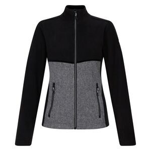 Dare 2B Womens/Ladies Thriving Fleece Jacket / Black/Charcoal Grey Marl